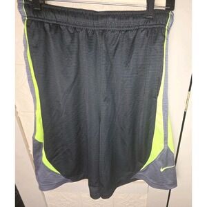 Nike Lebron James Basketball Shorts Men's Size L Black Green